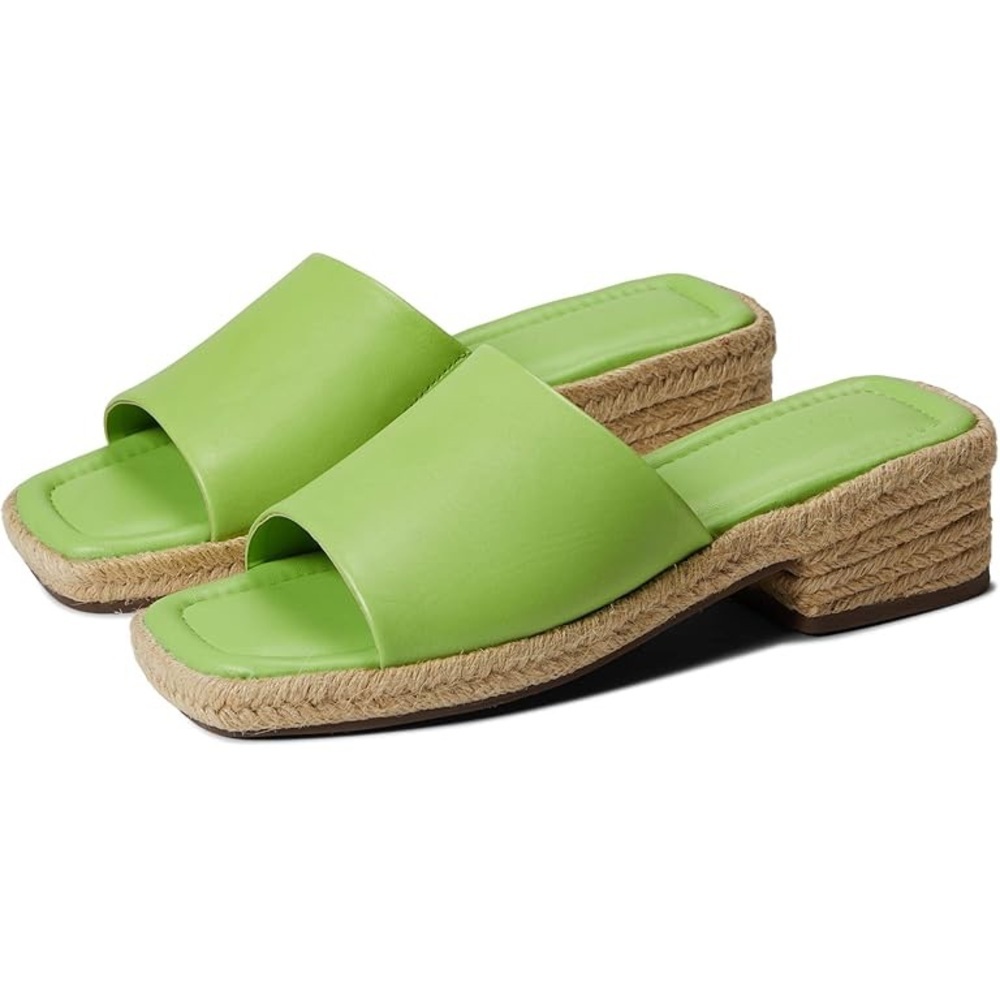 SCHUTZ Women's Corah Block Heel Espadrille Slide Sandals 7.5